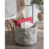imageDII Collapsible Polyester Storage Bin Stained Glass Stone Medium RectangleGray