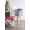 imageDII Collapsible Polyester Storage Bin Stained Glass Stone Medium RectangleGray