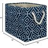 imageDII Collapsible Polyester Storage Bin Stained Glass Stone Medium RectangleNavy