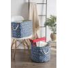 imageDII Collapsible Polyester Storage Bin Stained Glass Stone Medium RectangleNavy