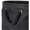 imageDII Collapsible Variegated Polyester Storage Bin Large GrayBlack
