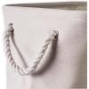 imageDII Collapsible Variegated Polyester Storage Bin Large GrayCream