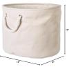 imageDII Collapsible Variegated Polyester Storage Bin Large GrayCream