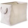 imageDII Collapsible Variegated Polyester Storage Bin Large GrayCream