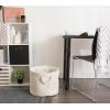 imageDII Collapsible Variegated Polyester Storage Bin Large GrayCream
