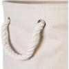 imageDII Collapsible Variegated Polyester Storage Bin Large GrayCream