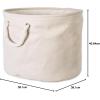 imageDII Collapsible Variegated Polyester Storage Bin Large GrayCream