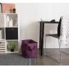 imageDII Collapsible Variegated Polyester Storage Bin Large GrayEggplant