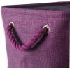 imageDII Collapsible Variegated Polyester Storage Bin Large GrayEggplant