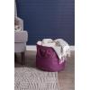 imageDII Collapsible Variegated Polyester Storage Bin Large GrayEggplant