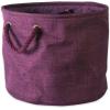 imageDII Collapsible Variegated Polyester Storage Bin Large GrayEggplant
