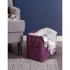 imageDII Collapsible Variegated Polyester Storage Bin Large GrayEggplant