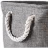imageDII Collapsible Variegated Polyester Storage Bin Large GrayGray