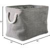 imageDII Collapsible Variegated Polyester Storage Bin Large GrayGray