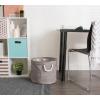imageDII Collapsible Variegated Polyester Storage Bin Large GrayGray