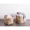 imageDII Collapsible Variegated Polyester Storage Bin Large GrayTaupe