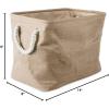 imageDII Collapsible Variegated Polyester Storage Bin Large GrayTaupe