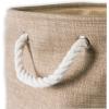 imageDII Collapsible Variegated Polyester Storage Bin Large GrayTaupe