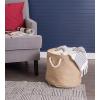 imageDII Collapsible Variegated Polyester Storage Bin Large GrayTaupe