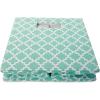 imageDII Hard Sided Collapsible Fabric Storage Container for Nursery Offices ampamp Home Organization 11x11x11  Lattice GrayAqua