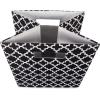 imageDII Hard Sided Collapsible Fabric Storage Container for Nursery Offices ampamp Home Organization 11x11x11  Lattice GrayBlack