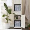 imageDII Non Woven Polyester Scroll Storage Bin Small Nautical Blue