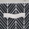 imageDII Non Woven Storage Collection Polyester Herringbone Bin Small Set of 2 Mauve 2 PieceBlack