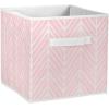 imageDII Non Woven Storage Collection Polyester Herringbone Bin Small Set of 2 Mauve 2 PieceMauve