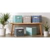 imageDII Non Woven Storage Collection Polyester Herringbone Bin Small Set of 2 Mauve 2 PieceNautical Blue