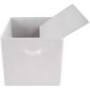 imageDII NonWoven Fabric Storage Bins with Removable Bottom 13quot SmallSet of 2 White 2 Piece
