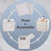 imageDII NonWoven Fabric Storage Bins with Removable Bottom 13quot SmallSet of 2 White 2 Piece