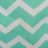 imageDII Polyester Container with Handles Chevron Storage Bin Large Round AquaAqua