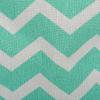 imageDII Polyester Container with Handles Chevron Storage Bin Large Round AquaAqua
