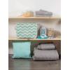 imageDII Polyester Container with Handles Chevron Storage Bin Large Round AquaAqua