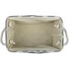 imageDII Polyester Container with Handles Chevron Storage Bin Large Round AquaGray