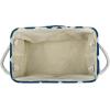 imageDII Polyester Container with Handles Chevron Storage Bin Large Round AquaNavy