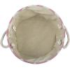 imageDII Polyester Container with Handles Chevron Storage Bin Large Round AquaRose