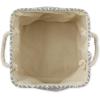 imageDII Polyester Container with Handles Herringbone Storage Bin Small Off WhiteGray