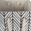 imageDII Polyester Container with Handles Herringbone Storage Bin Small Off WhiteOff White