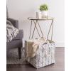 imageDII Polyester Container with Handles Herringbone Storage Bin Small Off WhiteOff White