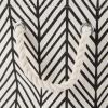 imageDII Polyester Container with Handles Herringbone Storage Bin Small Off WhiteOff White
