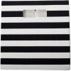 imageDII Polyester Cube Storage Collection Collapsible Hard Sided Bin 13x13x13quot Nautical BlueBlack