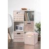 imageDII Polyester Cube Storage Collection Collapsible Hard Sided Bin 13x13x13quot Nautical BlueCopper