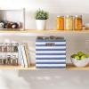 imageDII Polyester Cube Storage Collection Collapsible Hard Sided Bin 13x13x13quot Nautical BlueFrench Blue