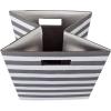 imageDII Polyester Cube Storage Collection Collapsible Hard Sided Bin 13x13x13quot Nautical BlueGray