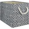 imageDII Collapsible Polyester Storage Bin Stained Glass Stone Medium RectangleGray