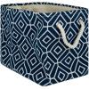 imageDII Collapsible Polyester Storage Bin Stained Glass Stone Medium RectangleNavy
