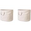 imageDII Collapsible Variegated Polyester Storage Bin Large GrayCream