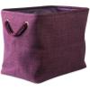 imageDII Collapsible Variegated Polyester Storage Bin Large GrayEggplant