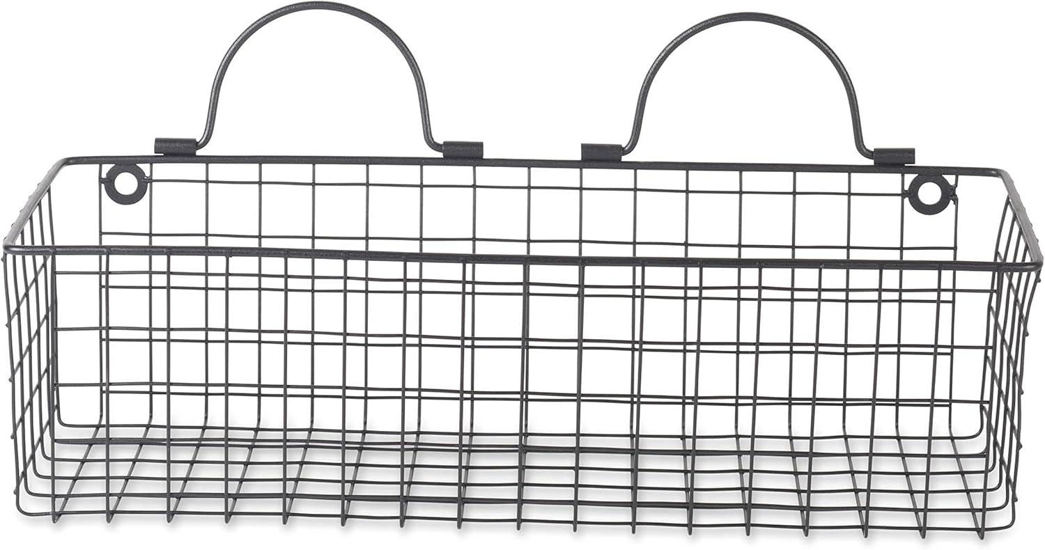 imageDII Farmhouse Vintage Dcor Wire Wall Basket Medium Bronze 2 PieceBlack